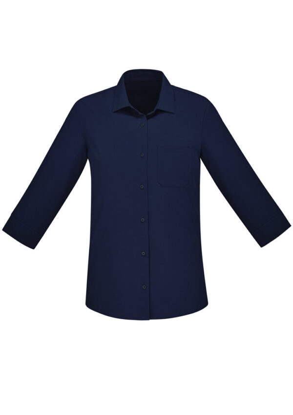 Womens Florence Plain 3/4 Sleeve Shirt - Image 26