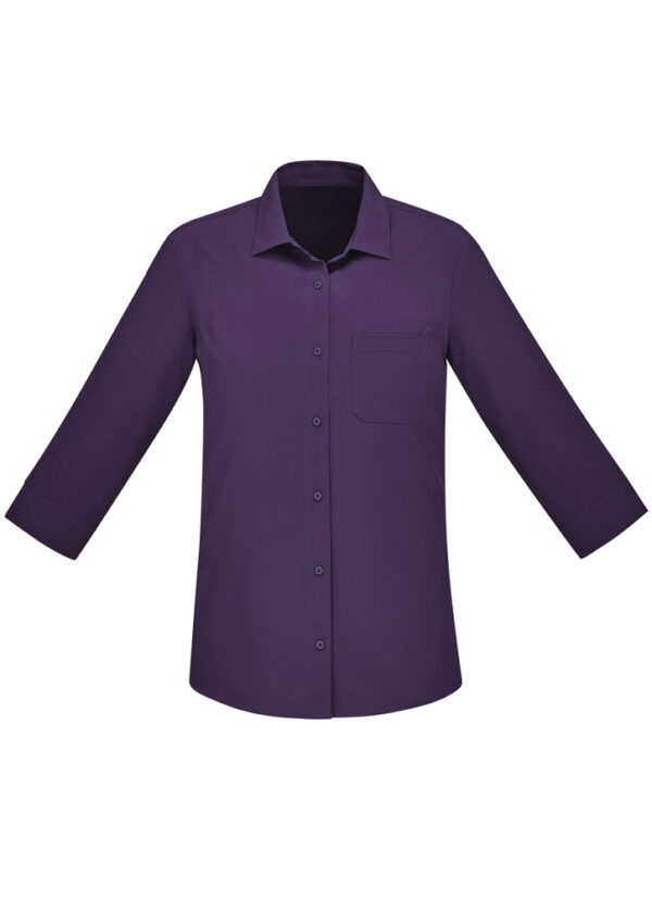 Womens Florence Plain 3/4 Sleeve Shirt - Image 33