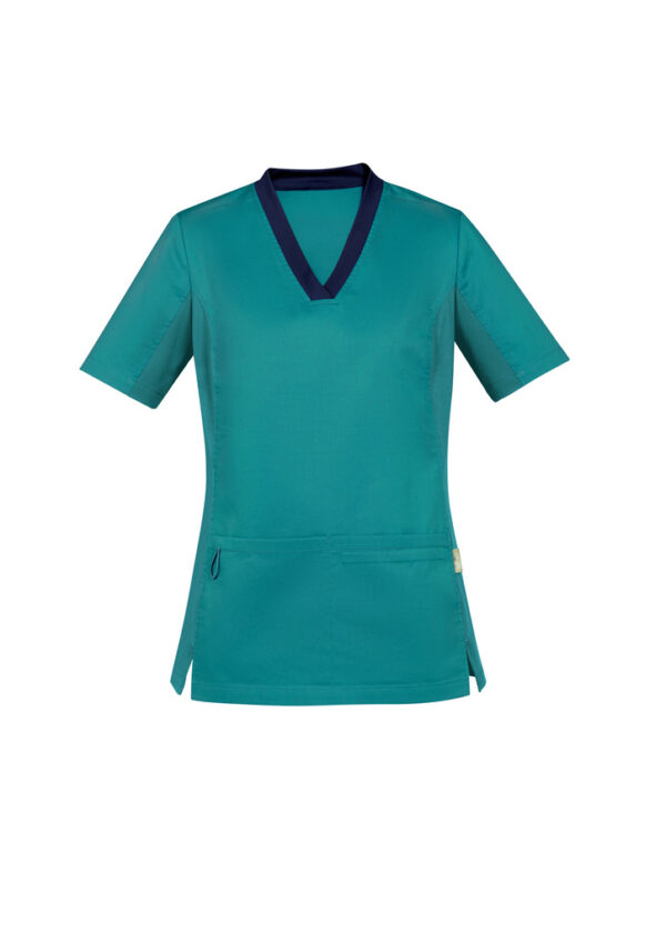 Womens Riley Stretch Scrub Top - Image 10