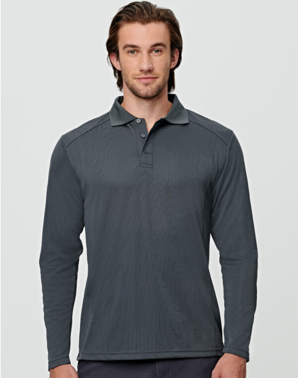 Lucky Bamboo Long Sleeve Polo Mens