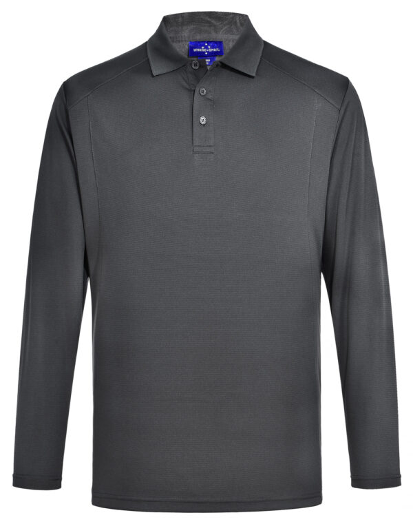 Lucky Bamboo Long Sleeve Polo Mens - Image 6