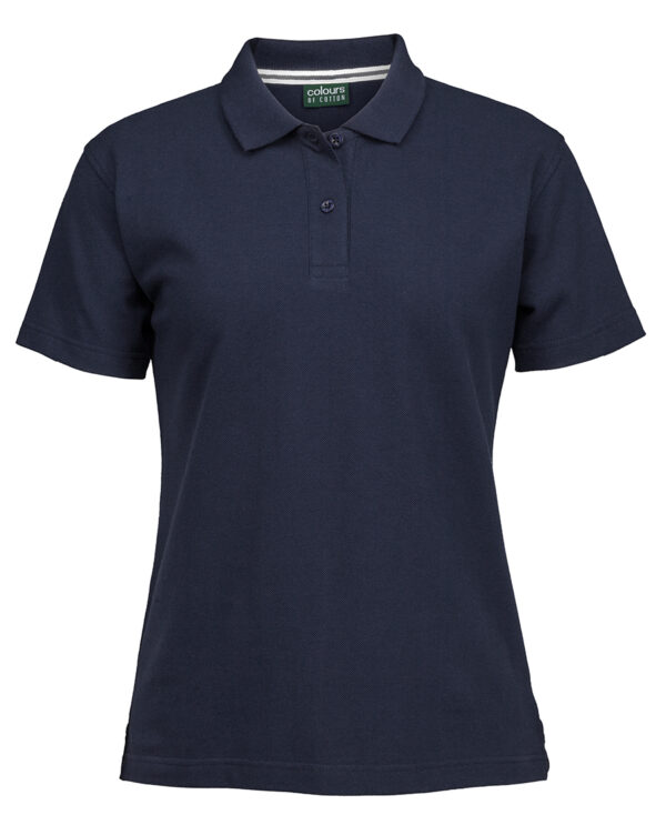 C Of C Ladies Pique Polo - Image 3