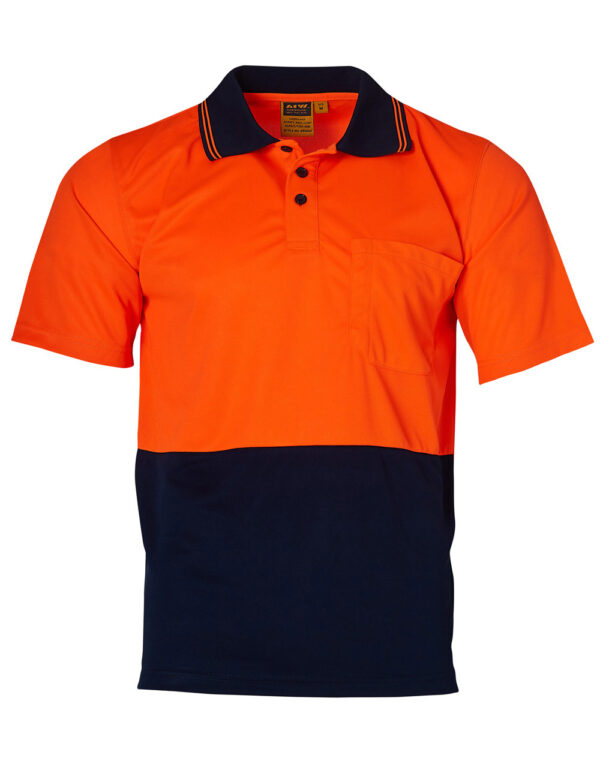 High Visibility Cool Dry Short Sleeve Polo - Image 3
