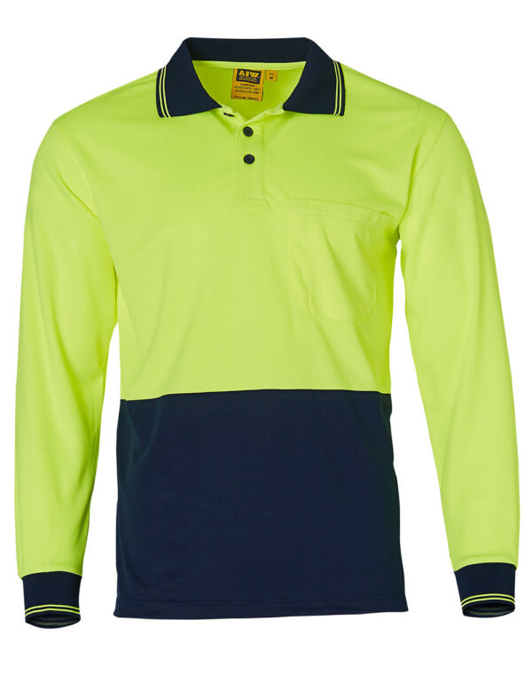 High Visibility Long Sleeve Polo - Image 5