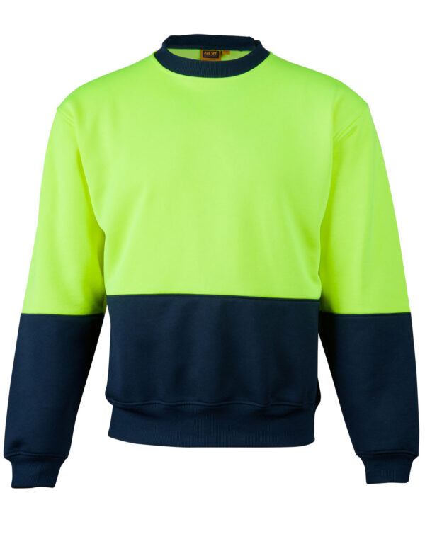 Hi Vis 2 Tone Crew Neck - Image 4