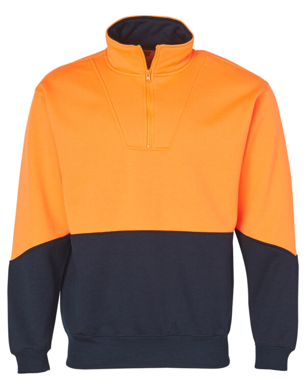 Hi Vis Long Sleeve Fleece Sweat - Image 3