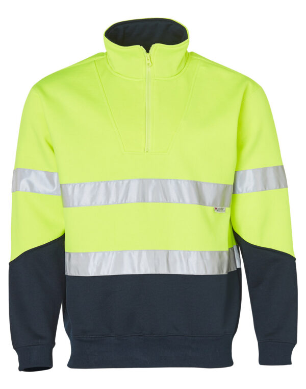 Hi Vis Long Sleeve Fleece Sweat - Image 4