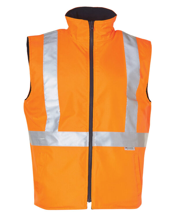 Hi Vis Reversible Safety Vest With 3 M Tapes - Image 3