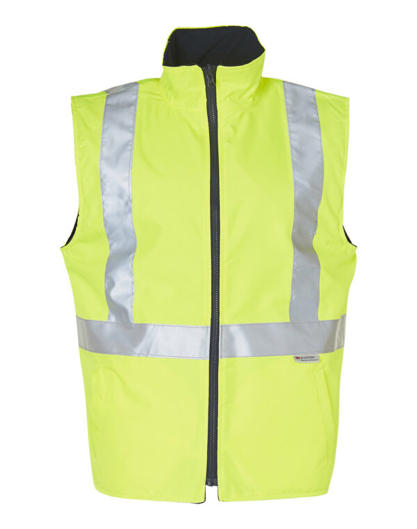 Hi Vis Reversible Safety Vest With 3 M Tapes - Image 4