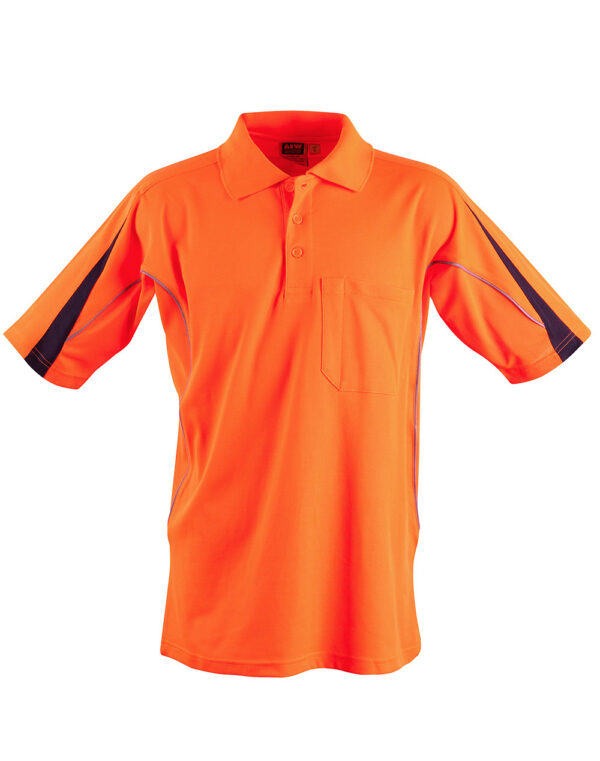 Hi Vis Legend Short Sleeve Polo Mens' - Image 2