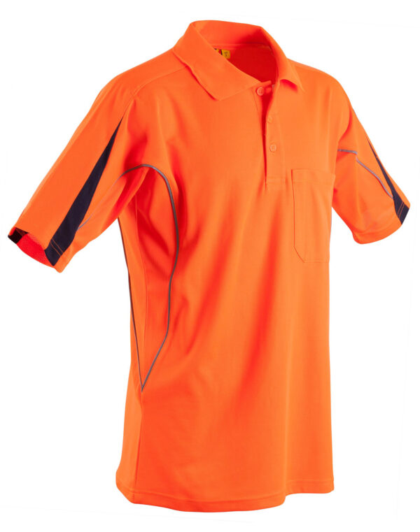 Hi Vis Legend Short Sleeve Polo Mens' - Image 3