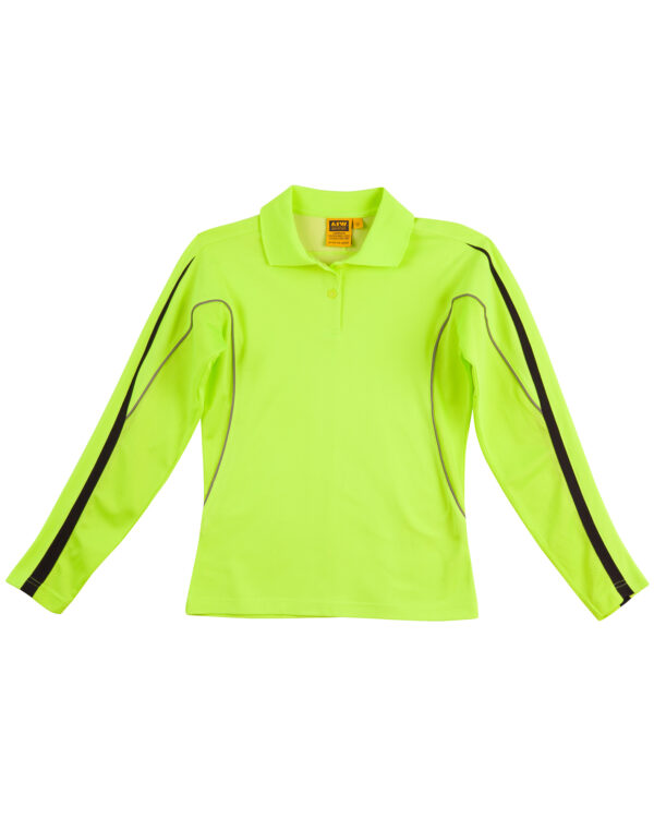 Hi Vis Legend Long Sleeve Polo Ladies' - Image 4
