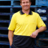 Cotton Jersey Two Tone Safety Polo