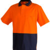 Cotton Jersey Two Tone Safety Polo - Image 3