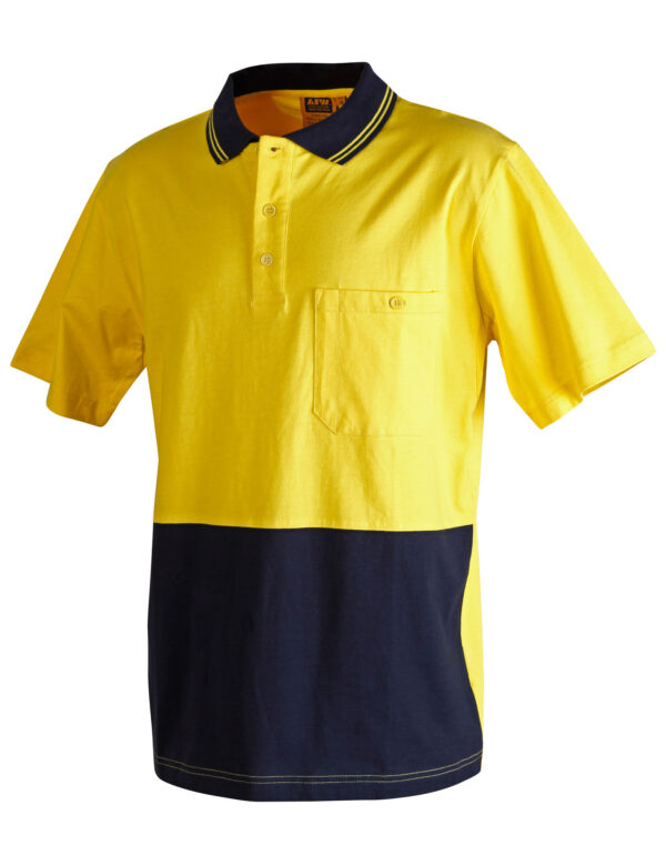 Cotton Jersey Two Tone Safety Polo - Image 4