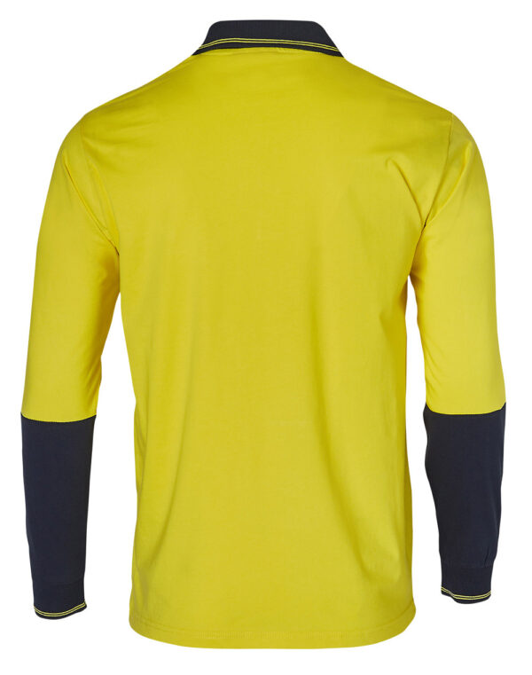Cotton Jersey Two Tone Long Sleeve Safety Polo - Image 2