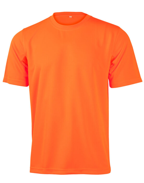 Hi Vis Mini Waffle Safety Tee Unisex - Image 3