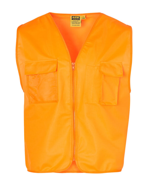Hi Vis Safety Vest With Id Pocket - Image 3