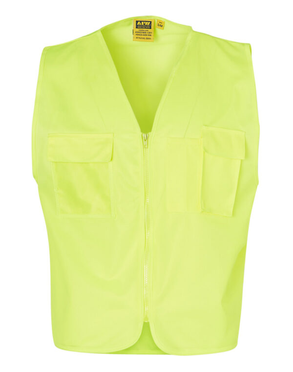 Hi Vis Safety Vest With Id Pocket - Image 4