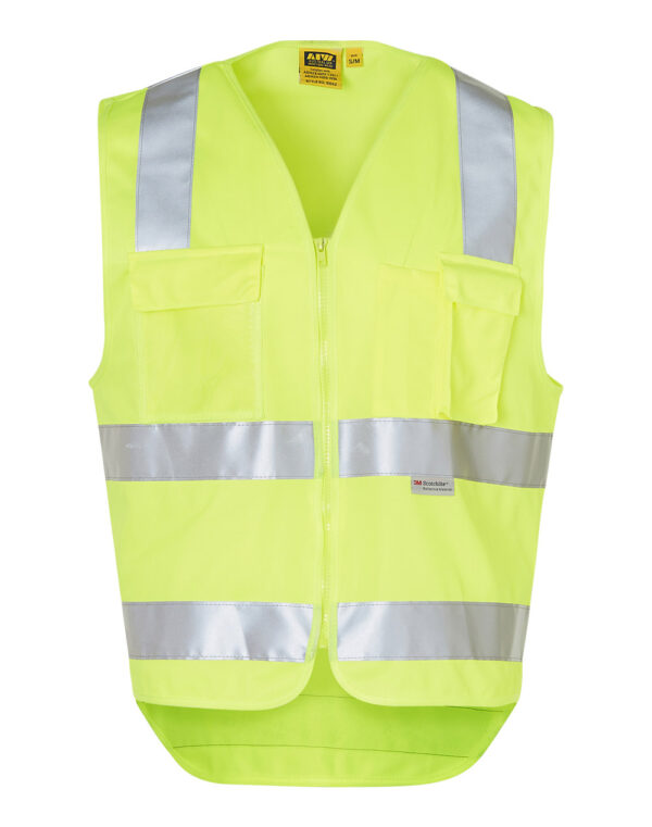 Hi Vis Safety Vest With Id Pocket & 3 M Tapes - Image 4