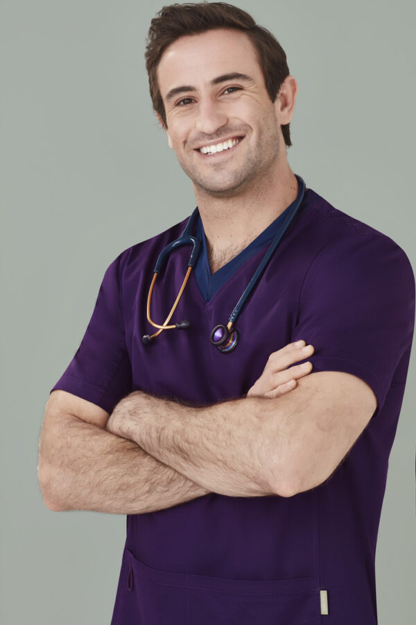 Mens Riley Stretch Scrub Top - Image 12