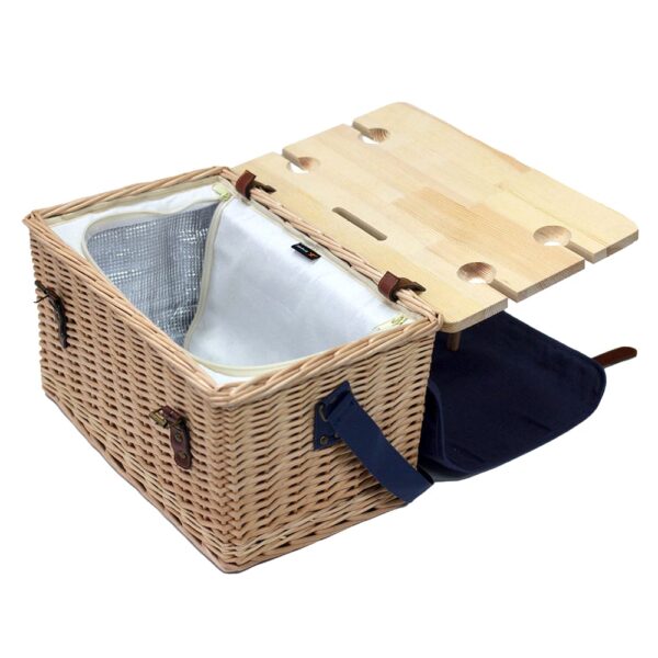 Trekk Wicker Basket With Picnic Table - Image 3
