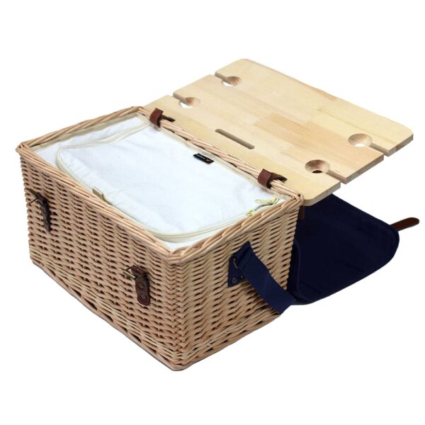 Trekk Wicker Basket With Picnic Table - Image 4
