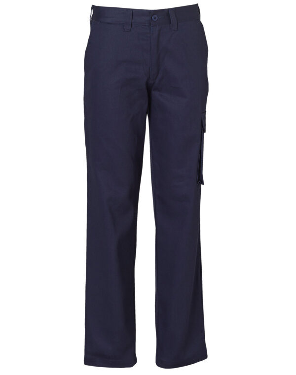 Ladies' Heavy Cotton Drill Cargo Pants - Image 3