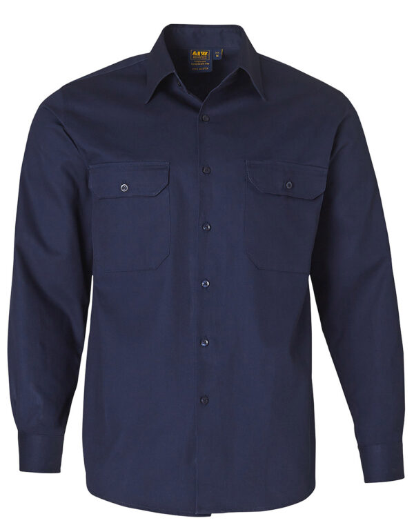 Cotton Drill Work Shirt - Image 5