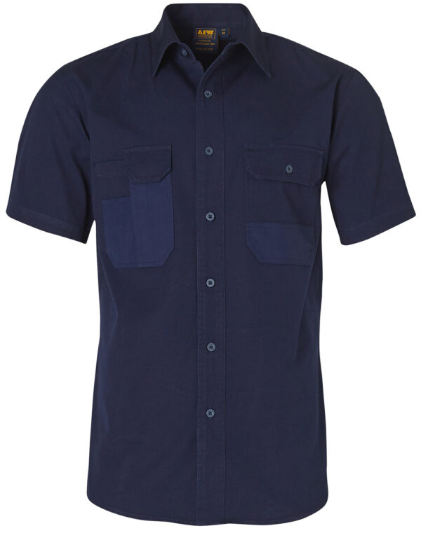 Durable Short Sleeve Work Shirt - Image 4