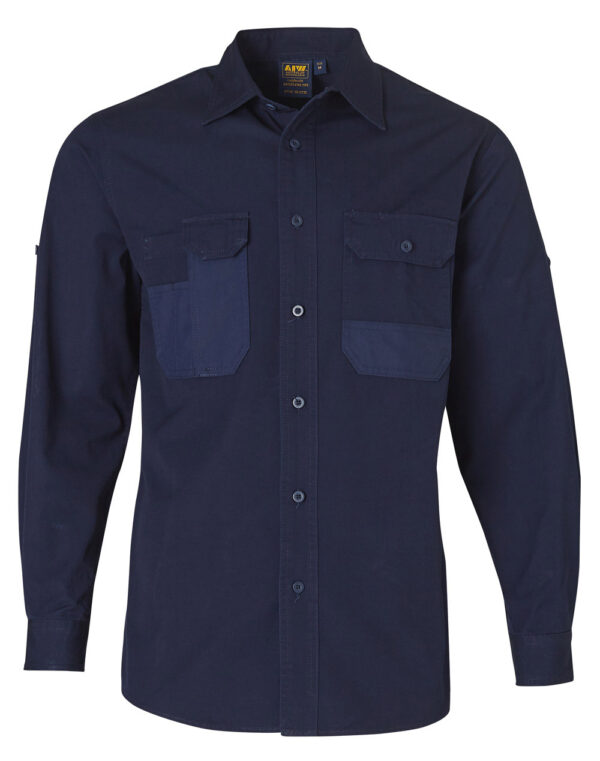 Durable Long Sleeve Work Shirt - Image 4