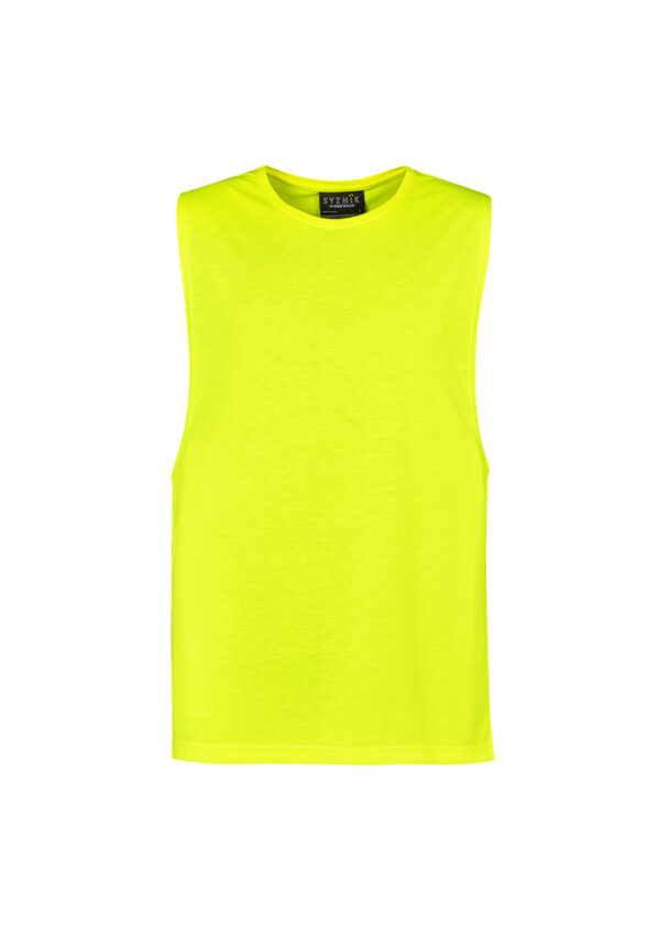 Mens Hi Vis Sleeveless Tee - Image 4