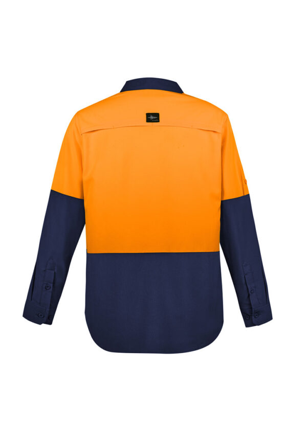 Mens Hi Vis Outdoor Long Sleeve Shirt - Image 5