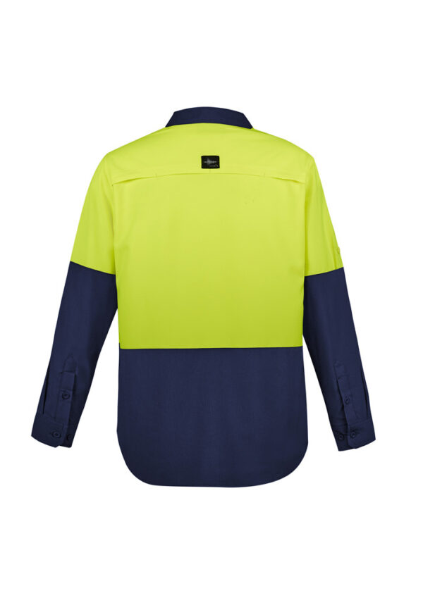 Mens Hi Vis Outdoor Long Sleeve Shirt - Image 3