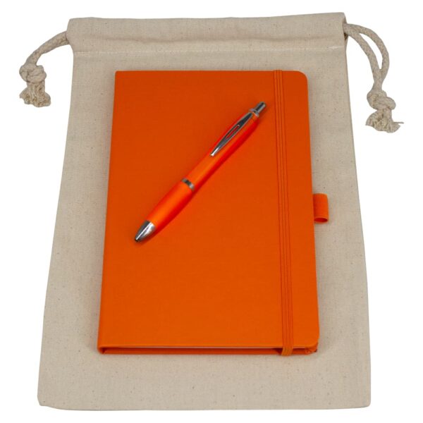 Gift Set - Drawstring Bag + JournalBook + Pen - Image 3