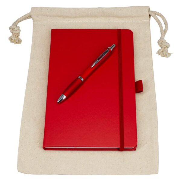 Gift Set - Drawstring Bag + JournalBook + Pen - Image 4