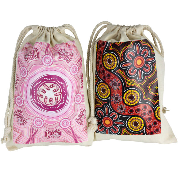 Midi 100% Cotton Drawstring Bag - Image 2