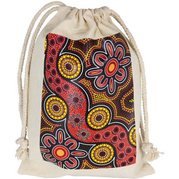 Midi 100% Cotton Drawstring Bag - Image 3