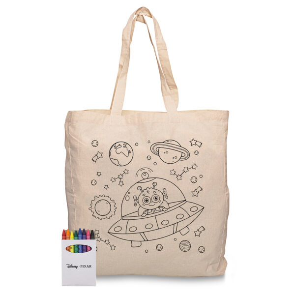Squiggle Calico bag + Crayon set - Image 12