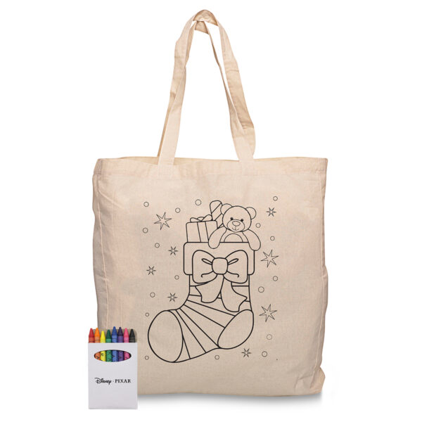 Squiggle Calico bag + Crayon set - Image 15