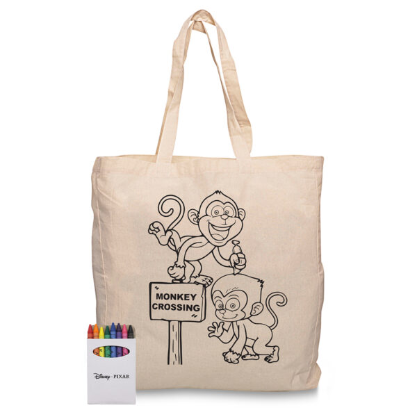 Squiggle Calico bag + Crayon set - Image 17