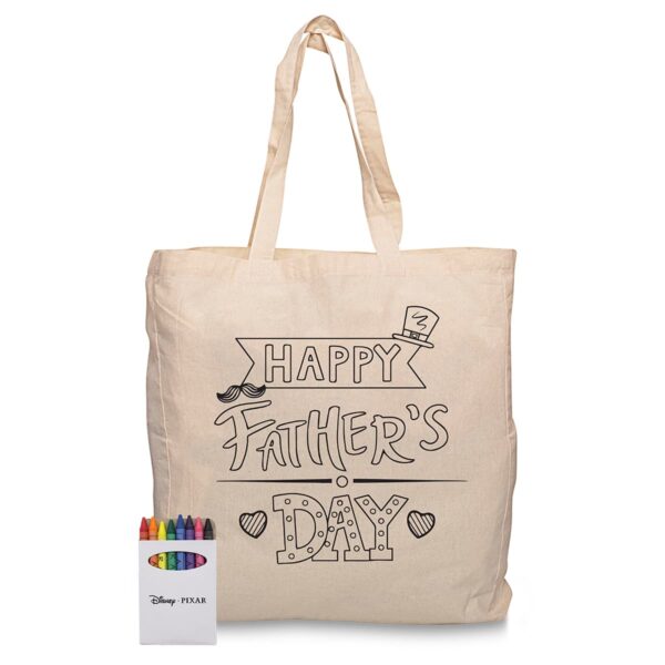 Squiggle Calico bag + Crayon set - Image 6