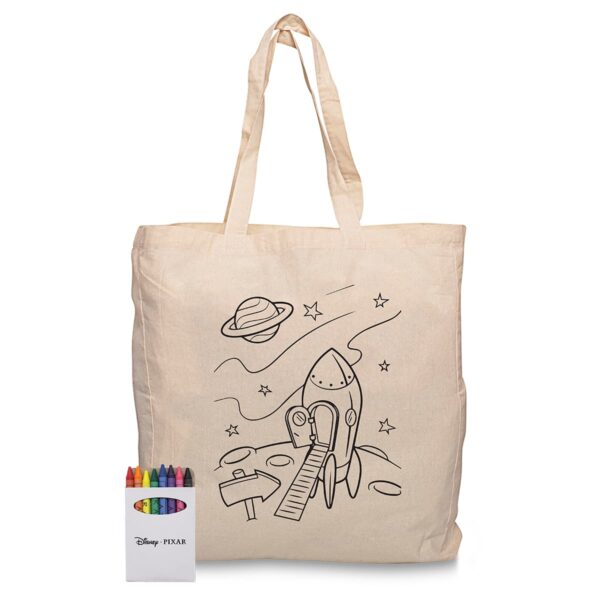 Squiggle Calico bag + Crayon set - Image 9