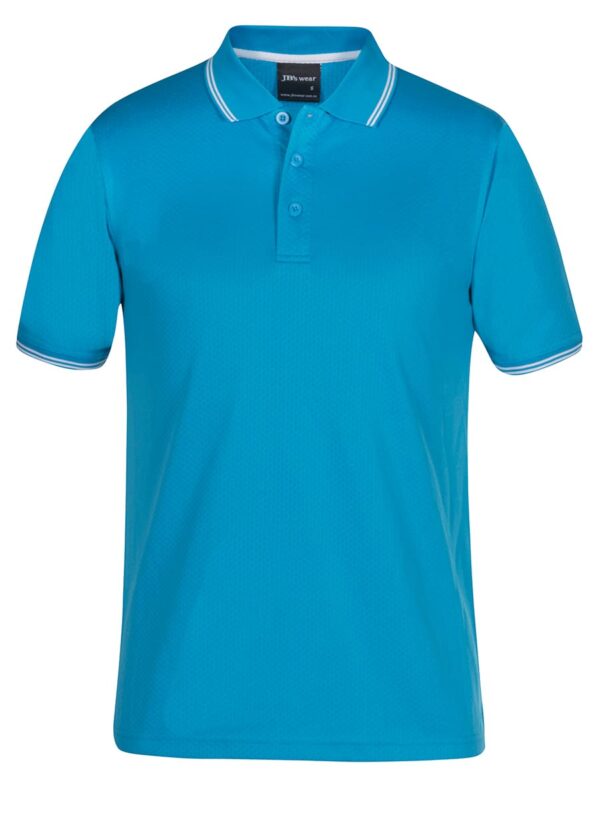 Podium Jacquard Contrast Polo - Image 5