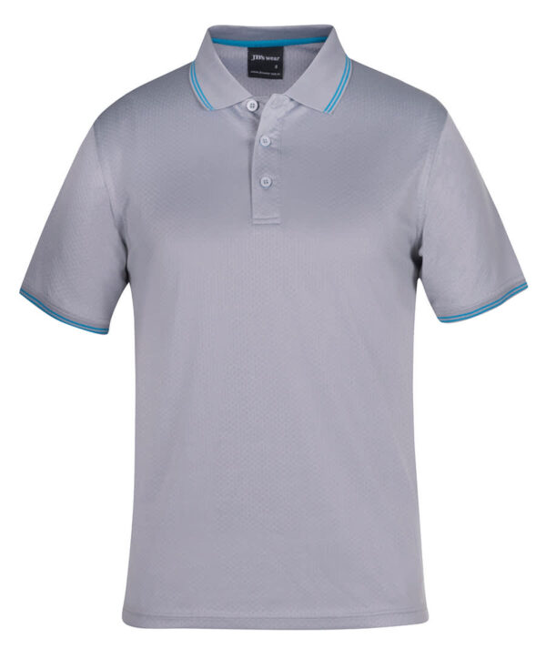 Podium Jacquard Contrast Polo - Image 7