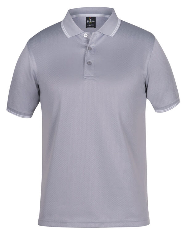 Podium Jacquard Contrast Polo - Image 9