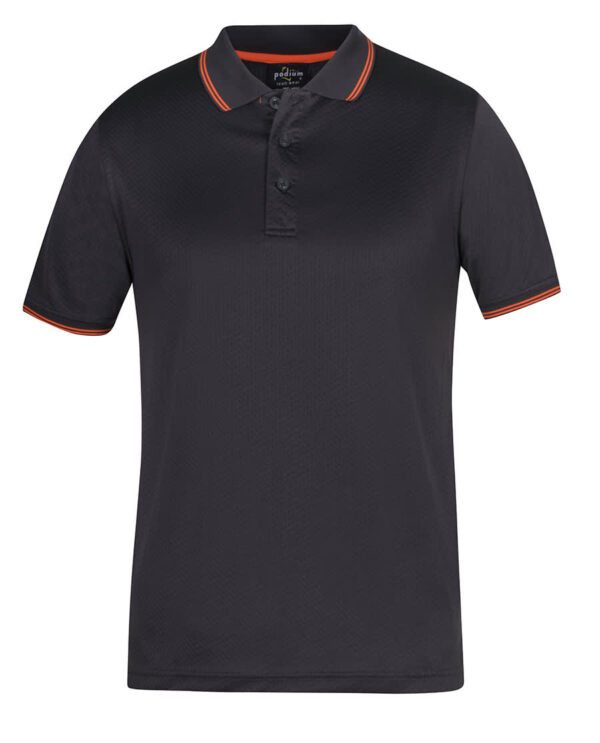 Podium Jacquard Contrast Polo - Image 12