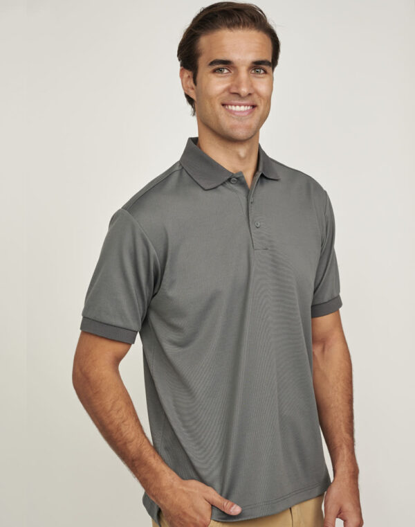 Mens Sustainable Poly/Cotton Corporate Ss Polo - Image 2