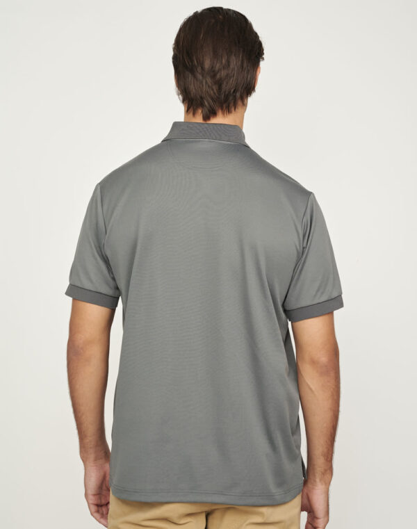 Mens Sustainable Poly/Cotton Corporate Ss Polo - Image 3