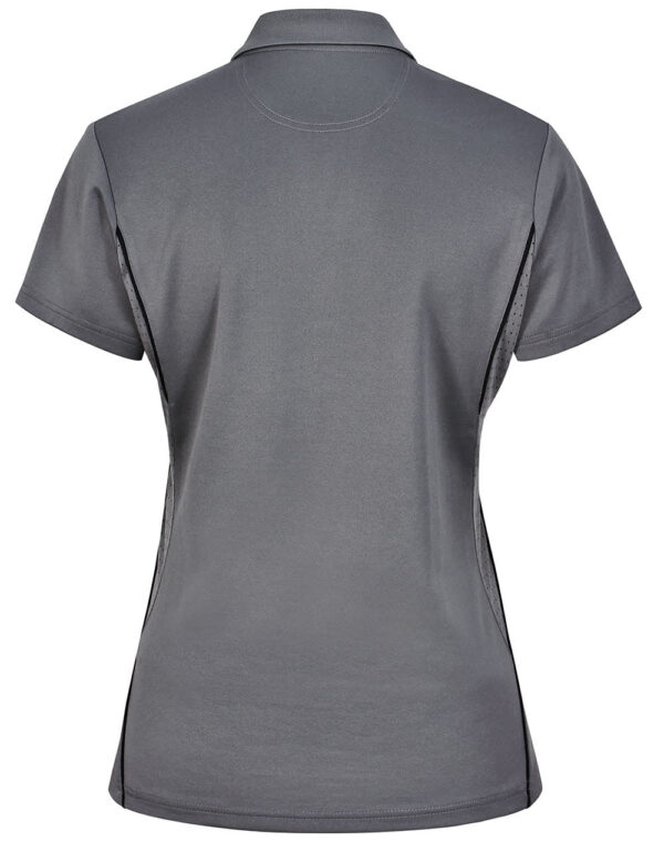 Ladies Sustainable Poly/Cotton Contrast Ss Polo - Image 8